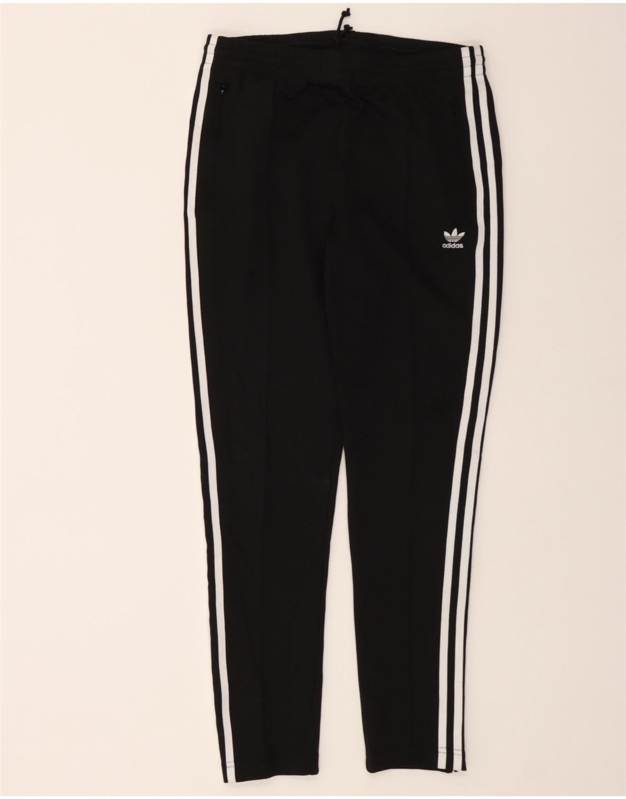 ADIDAS Womens Tracksuit Trousers UK 10 Small Black Polyester DD15