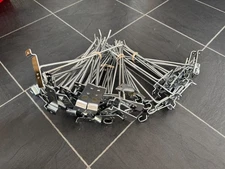 12 inch Chrome Peg Hook for Slatwall - 50 pcs