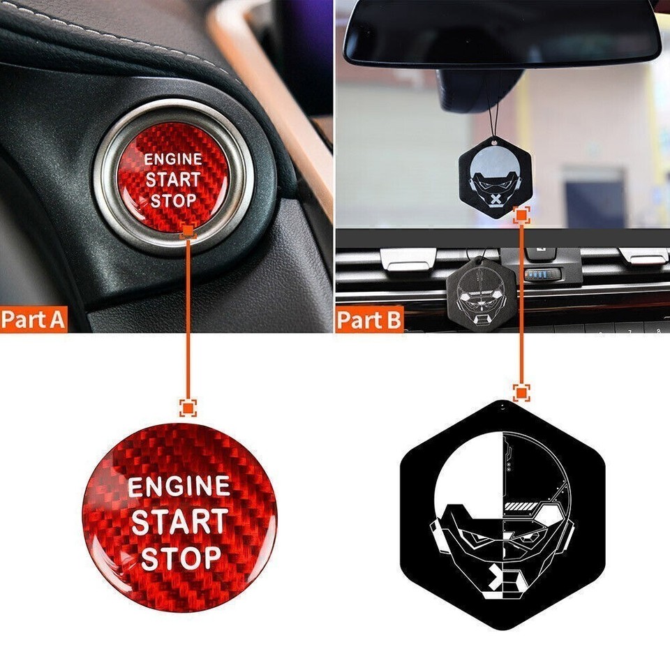 Red Engine Start Stop Push Button Cover For LEXUS IS ES GS NX RX LX RC ...