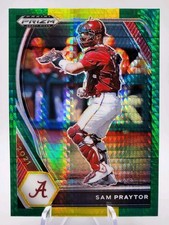 2021 Panini Prizm Draft Picks SAM PRAYTOR #PDP179  Green-Yellow Hyper  MINT!