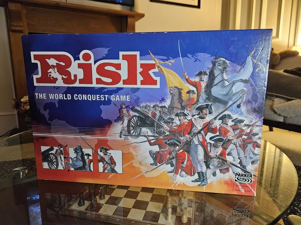 Risk-2004 Parker Brothers Edition Complete W/Golden Cavalry & Battleground Board - Image 2 of 4