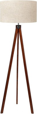 Wood Tripod Floor Lamp Mid Century Standing Lamp Modern Design Studying Light
