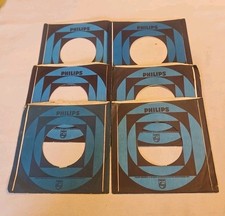45 RPM 7" RECORD SLEEVES CO. SLEEVE 6 PACK SEE PHOTOS Philips Records SLV330 