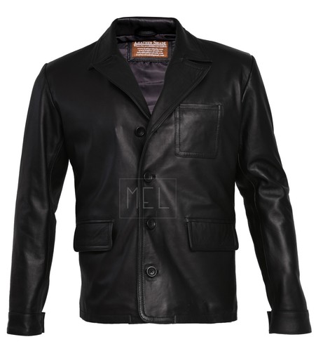 DANIEL CRAIG LEATHER BLAZER REPLICA GENUINE REAL LEATHER JACKET COAT NEW MEN'S - Picture 5 of 7