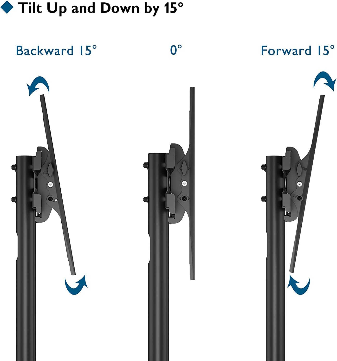 Mobile TV Stand on Wheels for 3285 inch LCD LED OLED Flat Curved TVs