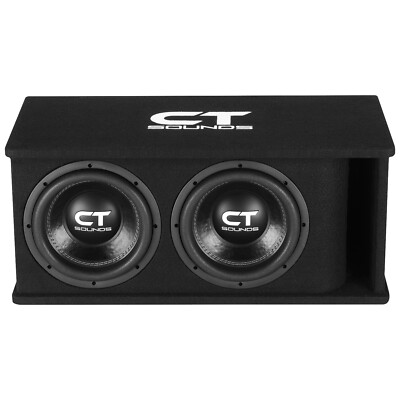 CT Sounds Dual 10” 2600W Loaded Tropo Series Subwoofer Box - TROPO