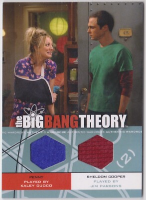 2012 THE BIG BANG THEORY 3&4 PENNY & SHELDON COOPER DOUBLE WARDROBE CARD DM-01