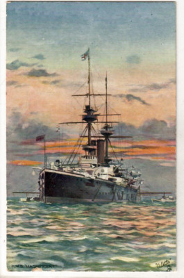 H.M.S.  MAGNIFICENT (1894) -- British Navy Battleship