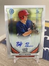 Billy Burns 1st Bowman Chrome Auto