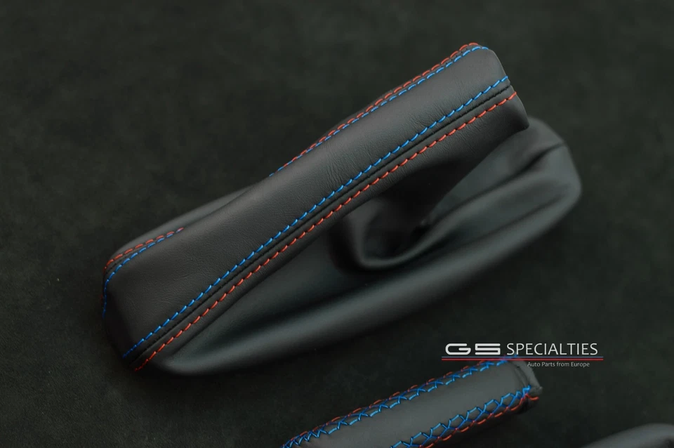 BMW E36 M3 E36 Botas Cuero Polainas Set Mango Freno INDIVIDUAL Mstitch Personalizado Foto 4 de 4