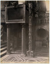 Palermo Palatine Chapel Ambone Original Photo Albumin Incorporates 1880c L804