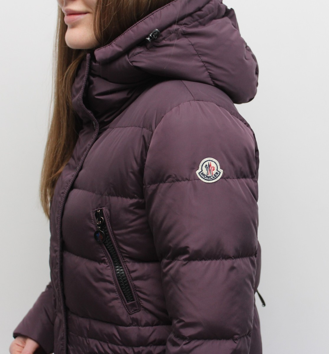 Women's MONCLER Fragon Quilted Long Down Puffer Jacket Coat Size 1