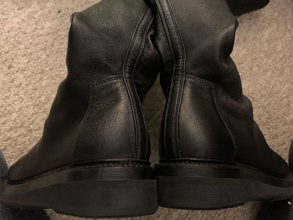 RICK OWENS CREEPER STRETCH LEATHER STOCKING BOOT BLACK SIZE RICK OWENS CREEPER STRETCH LEATHER STOCKING BOOT BLACK SIZE
