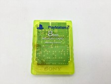Playstation 2 Memory Card 8MB Lemon Yellow SCPH-10020 Japan DHL 1 week to USA