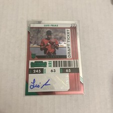 2022 Contenders Luis Frias Rookie Draft Ticket Auto Autograph Emerald #39/50