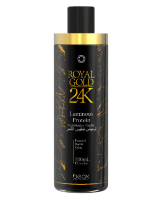 BEOX ROYAL GOLD 24K Luminous Protein Glätteisen Neuausrichtung Behandlung 500ml