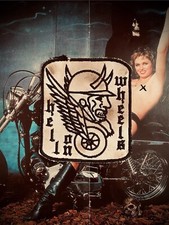 HELL ON WHEELS Outlaw Biker Club Motocicleta Parche De Colección 1% Años 60 70 Harley