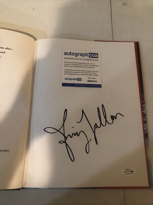 JIMMY FALLON 5 MORE SLEEPS TILL CHRISTMAS SIGNED AUTOGRAPH BOOK ACOA COMEDIAN
