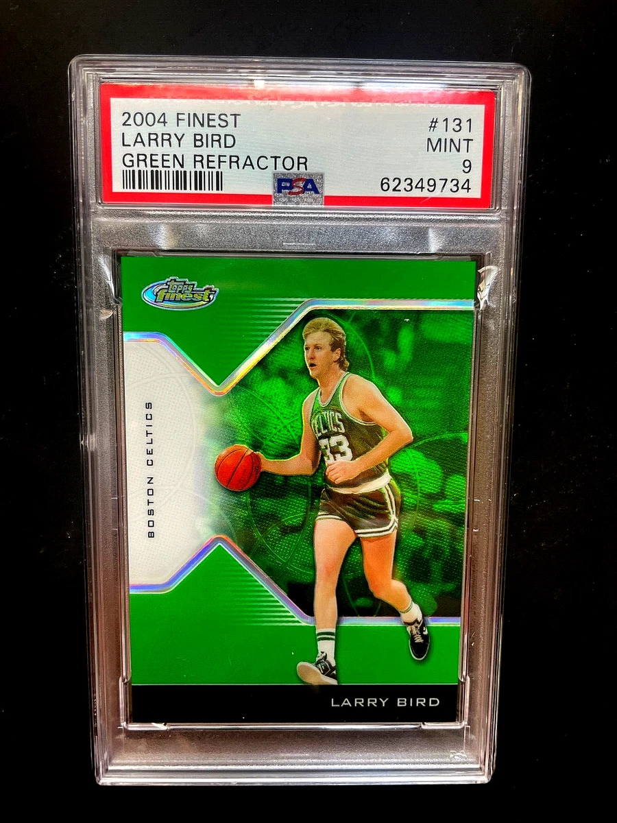 Larry Bird 2004-05 Topps Finest No.42 Refractor #068/249 & Red