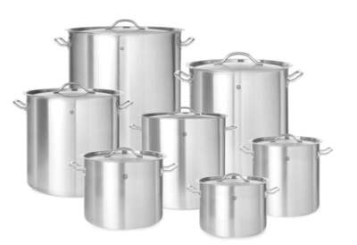 Kochtopf - mit Deckel, HENDI, Budget Line, 98L, ø500x(H)500mm