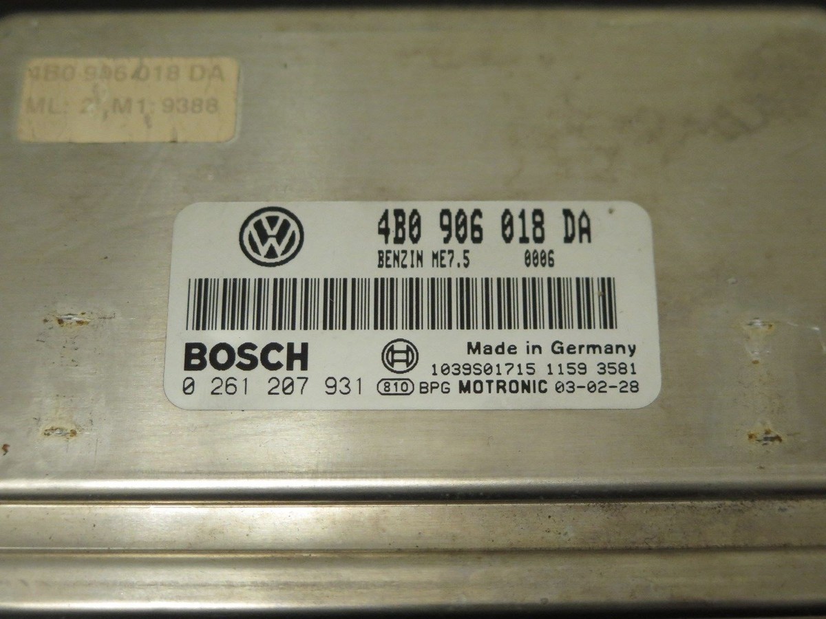 2002 - 2003 Volkswagen Passat ECU 1.8t ECU 4B0 906 018 DA