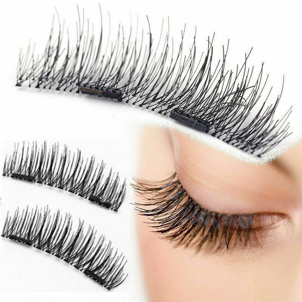 5Set/20Pc Double Magnetic Eyelashes False Eyelashes Natural Eye Lashes Extension