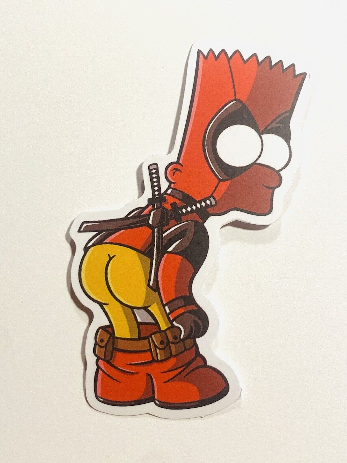 Deadpool HypeBeast Bart Simpson Skateboard Laptop Sticker Decal