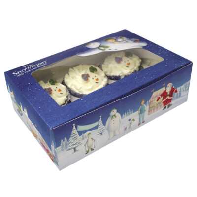 Raymond Briggs Der Schneemann und der Snowdog Cupcake Boxen x 2