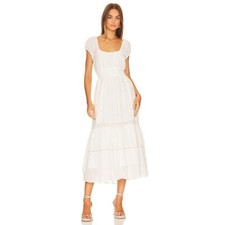 LoveShackFancy Women's White Vernon Dress Size S NWOT
