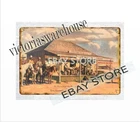 BEER JUDGE ROY BEAN SAN ANTONIO BREWING COWBOY HORSE tin sign