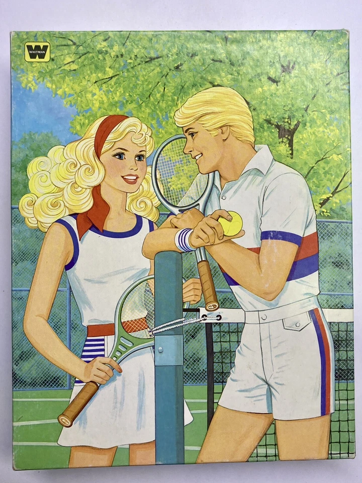 Винтаж 1982 «Tennis Whiz» Барби 100 штук Whitman головоломка полный комплект! - Изображение 3 из 4