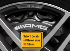 8 x Fits Mercedes Benz AMG Straight or Curved Brake Caliper Decals