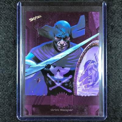 2024 Marvel Metal Universe Avengers GRIM REAPER Base Purple FX 18/199 #44