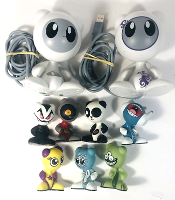 Lot 7 Radica Games UB Funkeys Characters & 2 USB Hub Docks No Game