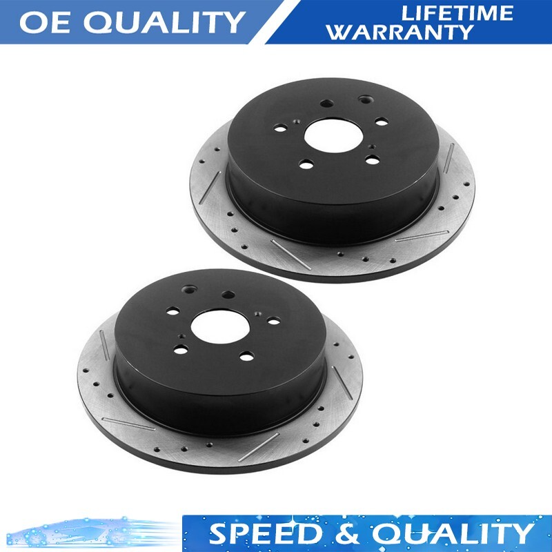 Rear Disc Brake Rotors Kit For TOYOTA HIGHLANDER SIENNA LEXUS RX350 Rotor