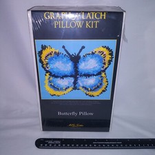 Butterfly Pillow MCG Textiles Latch Hook Kit 13" x 10" Kit - Hook Included