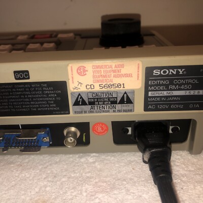 SONY RM 450 ce Editing System broadcast / table montage vidéo vintage EUR 95,00 - FR
