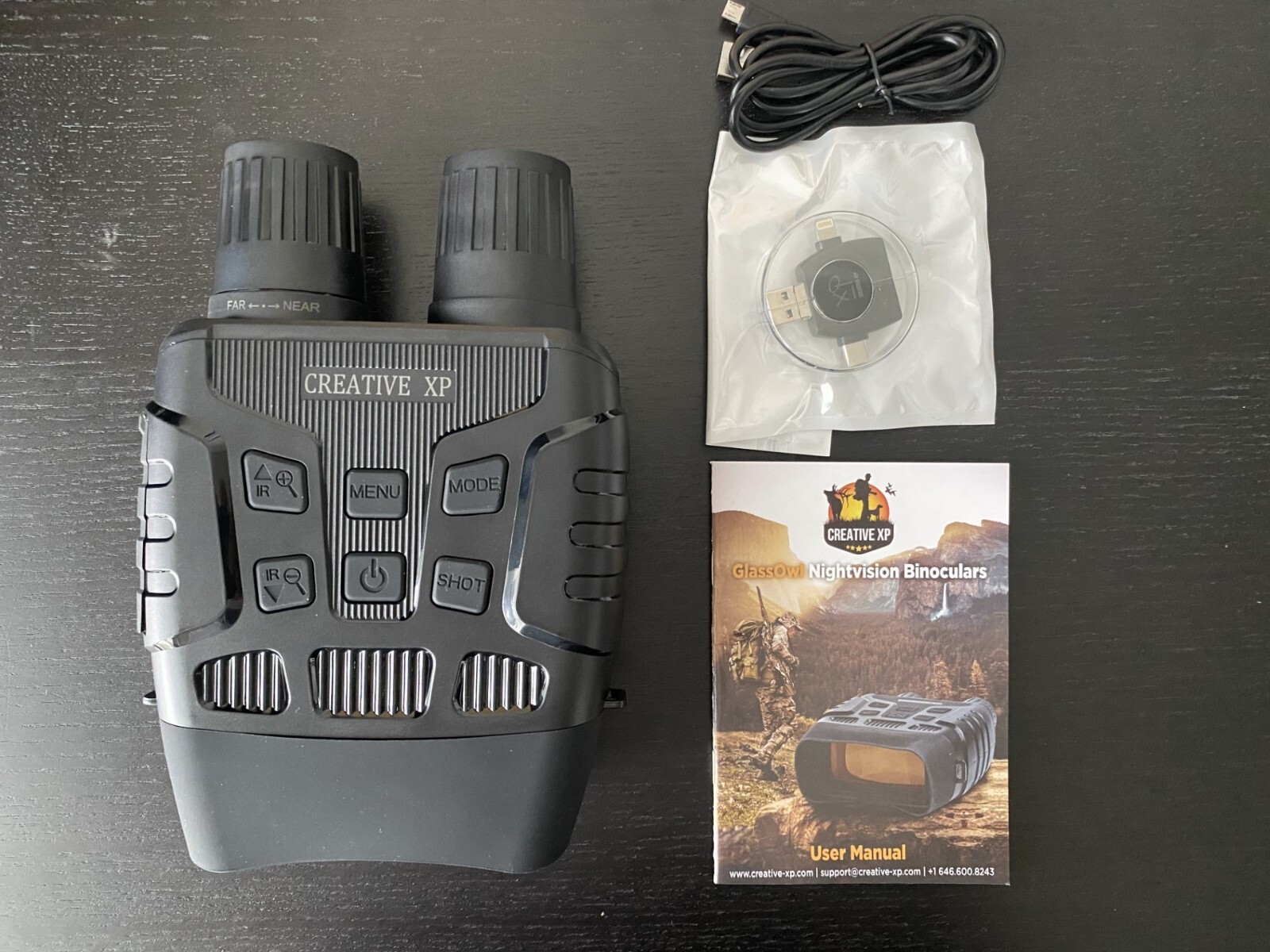 GlassOwl Binoculars CREATIVE XP Night Vision Goggles Digital w