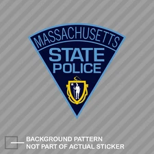 Massachusetts State Police MSP  Sticker Decal Vinyl law enforcement cops