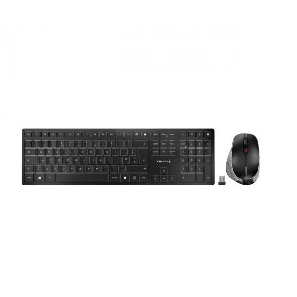 Cherry - High Level Kbd Combos DW 9500 SLIM KEYBOARD COMBO WIRELESS BLACK UK-ENG