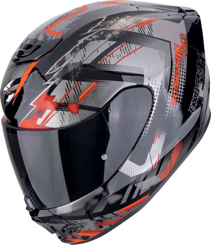 CASCO MOTO INTEGRAL SCORPION EXO 391 CLUTTER ROJO BRILLO TALLA M