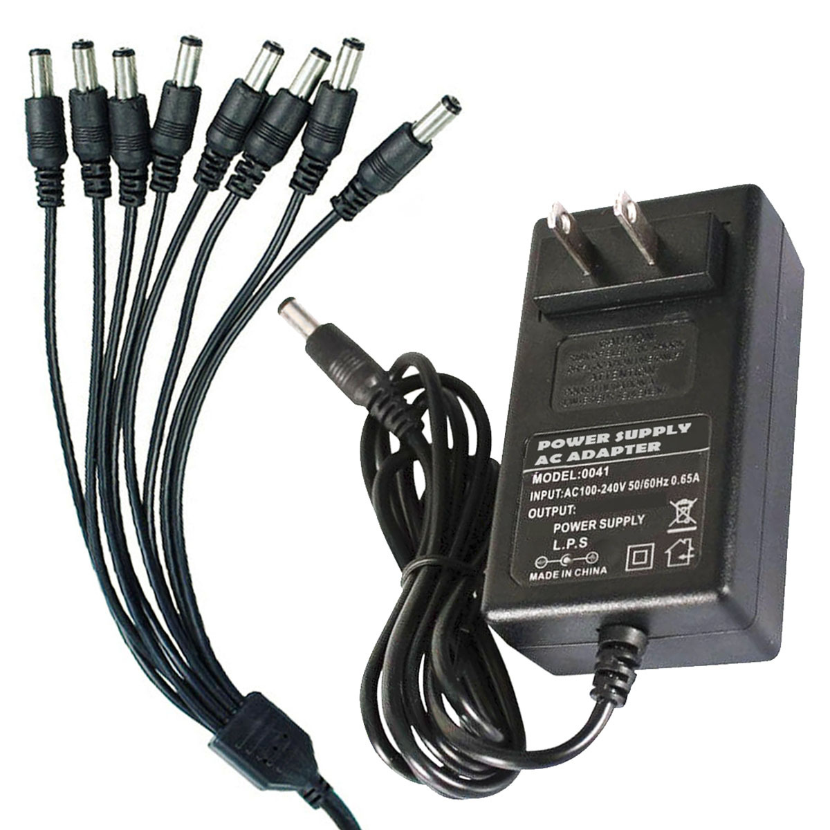 AC Adapter fit 12V DC VideoSecu CCTV Security Camera Power w/ 4~8 Channel port