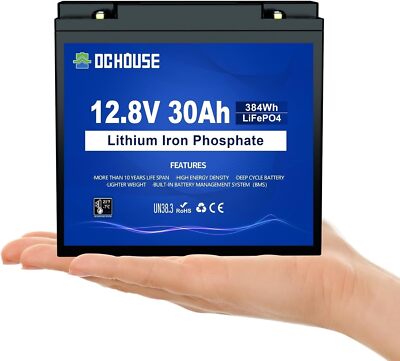 12V 30Ah LiFePO4 Lithium Batterie Akku BMS Solarbatterie Solaranlage RV