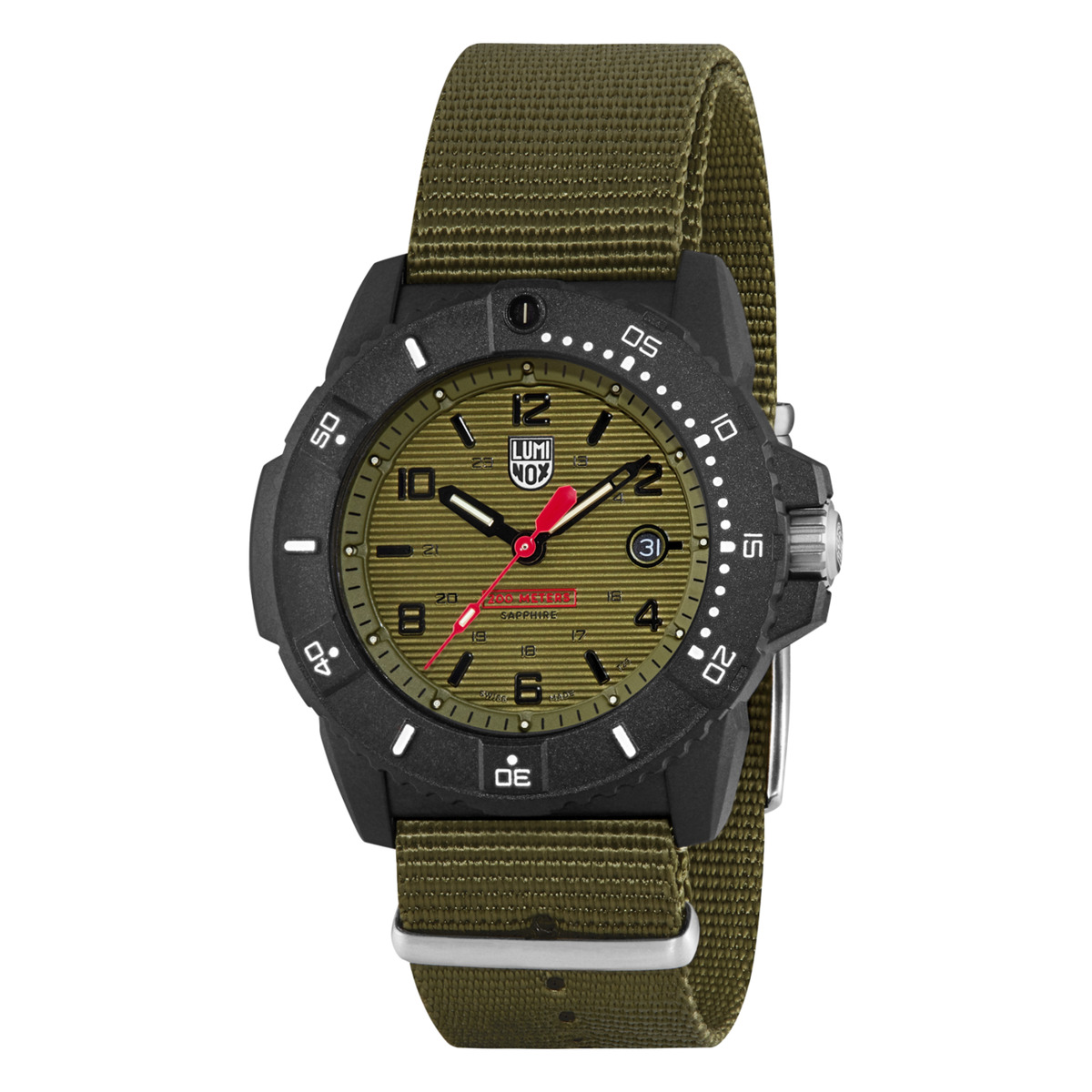 Luminox Navy Seals XS.3617.SET Green Dial Sapphire Crystal Nylon