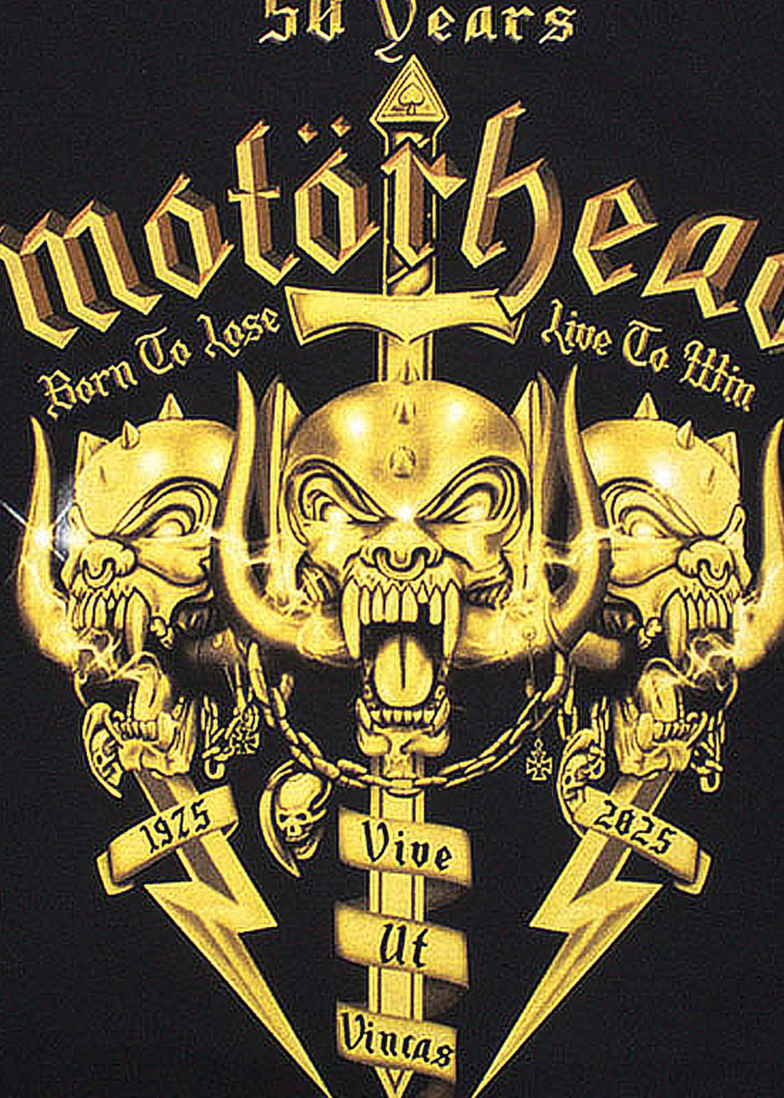 Motorhead 50 Years Swords and Warpig T-Shirt