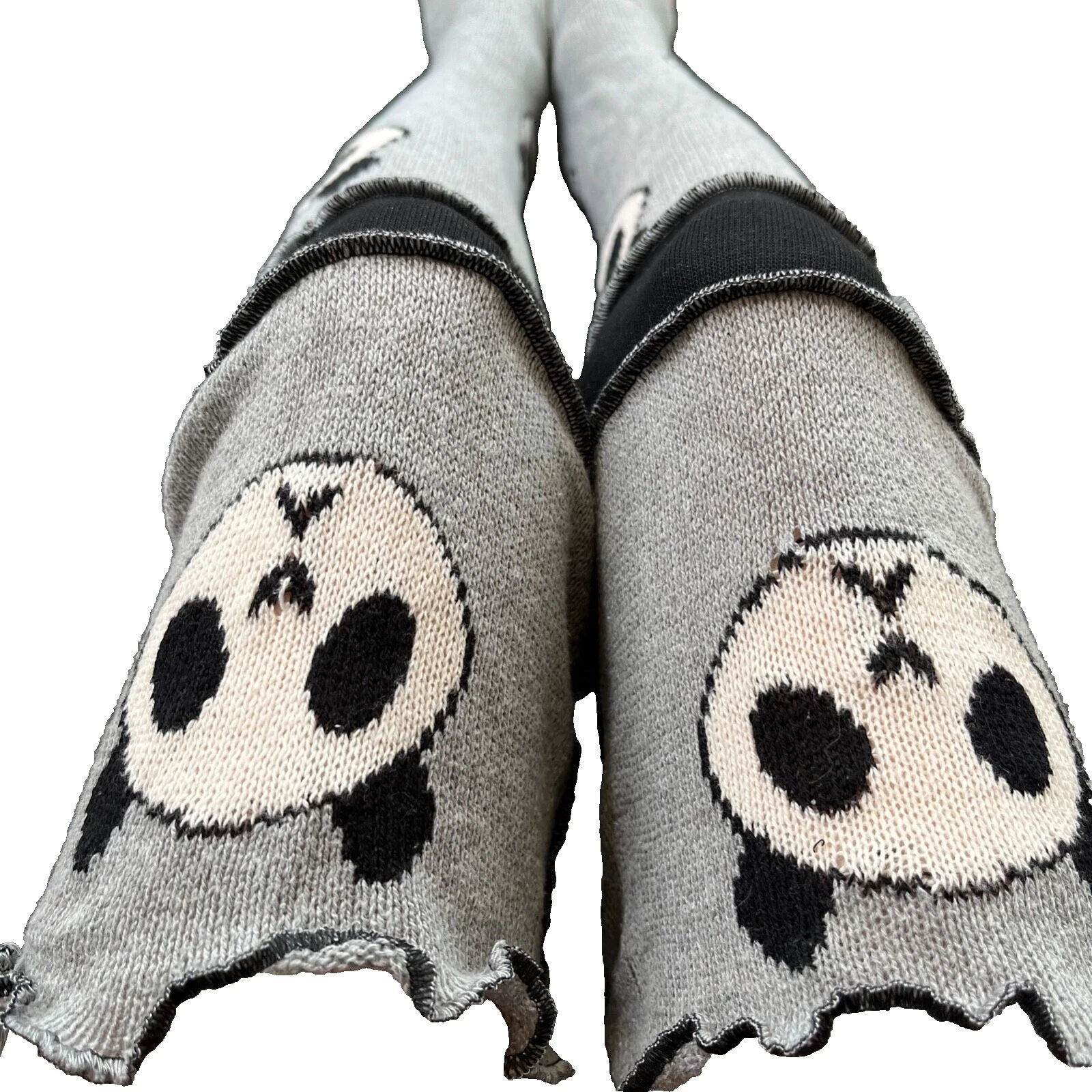 Acrylic Blend Animal Print Leg Warmers for Women