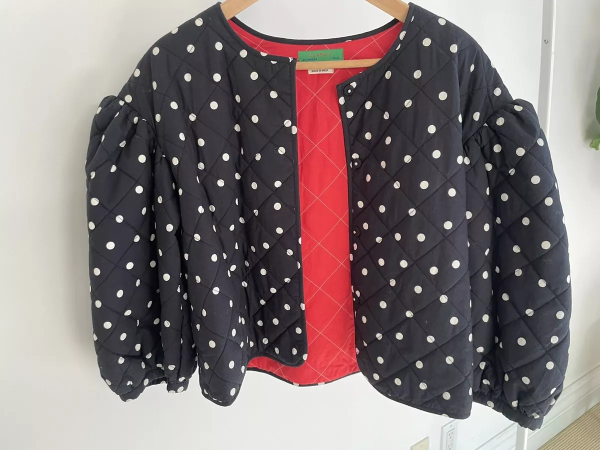 Clare V Bolero Puff Polka Dot Jacket Size XS eBay