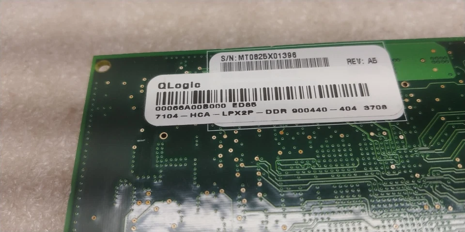 Q-Logic Dual Port InfiniBand (IB) 8X SDR to PCI Express HCA MT55P21B00 FREE SHIP - Image 4 of 4