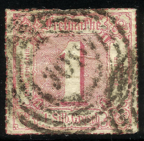 THURN UND TAXIS, 1 SILBERGROSCH, 1865, MICHEL # 38, RING CANCELLATION # 309 - Picture 1 of 1