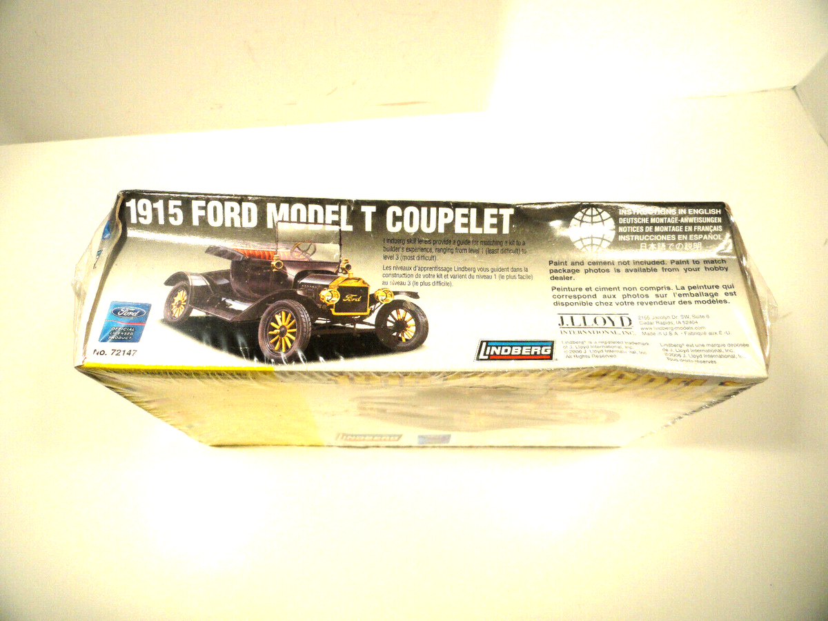 1915 Ford プラスチック製モデルキット 1915 Ford Model T Coupelet Lindberg Model Kit Level 2 | eBay